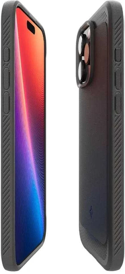 Dėklas Spigen Rugged Armor MagSafe do Apple iPhone 16 Pro Max – dėklas telefonui juodos spalvos