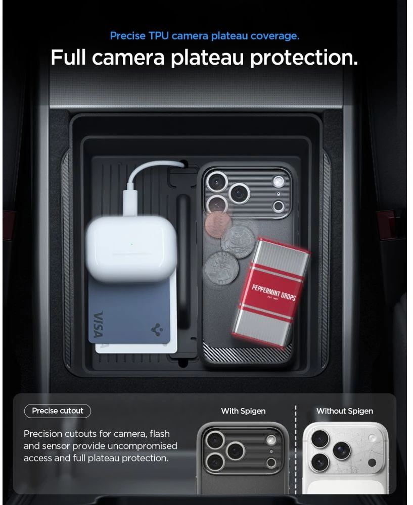 Dėklas SPIGEN case RUGGED ARMOR compatible with MagSafe for IPHONE 18 Pro Max / 17 Pro Max matte juodas