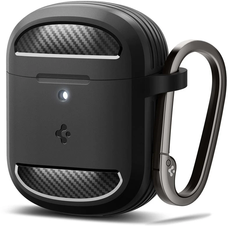 Spigen Rugged Armor apsauginis dėklas, skirtas Google Pixel Buds Pro 2, juodos spalvos