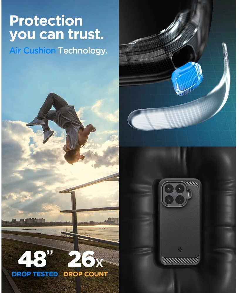 Dėklas SPIGEN RUGGED ARMOR XIAOMI 17T MATINIS Juodas