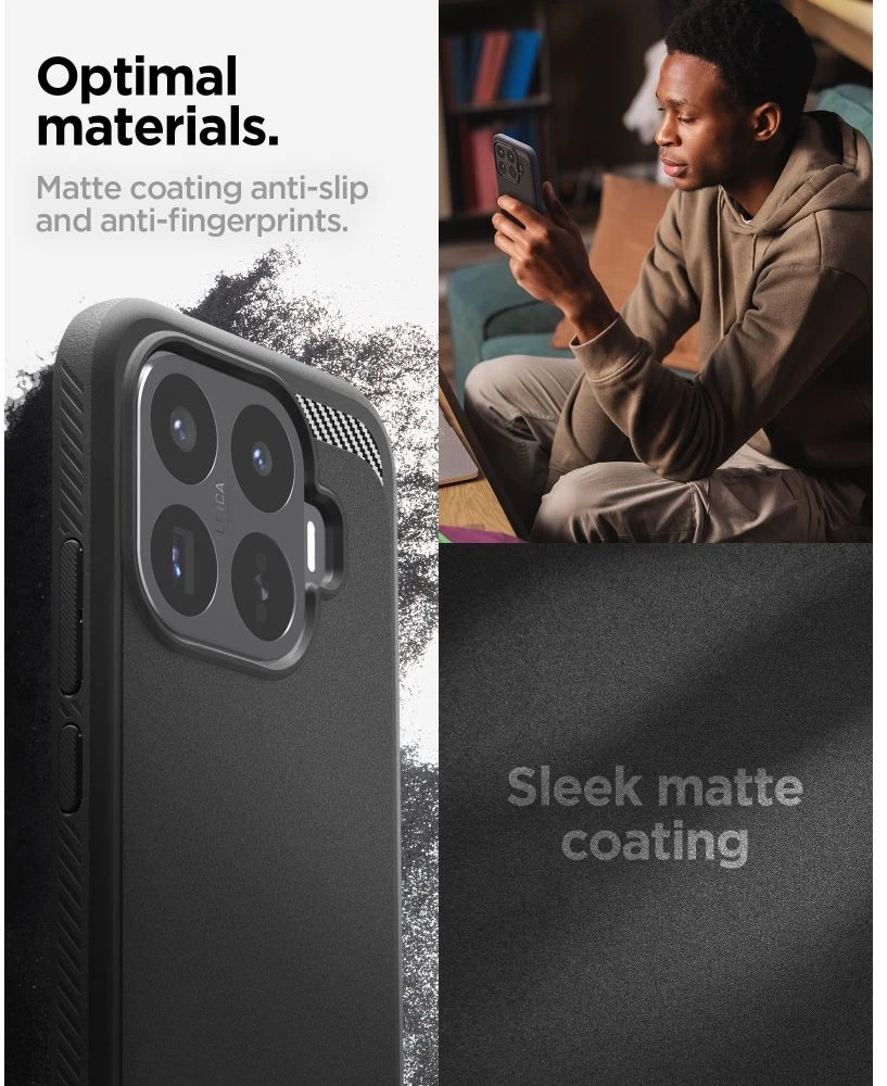 Dėklas SPIGEN RUGGED ARMOR XIAOMI 17T MATINIS Juodas