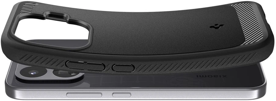 Dėklas SPIGEN RUGGED ARMOR XIAOMI 17T MATINIS Juodas