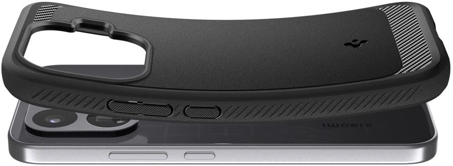 Dėklas SPIGEN RUGGED ARMOR XIAOMI 17T PRO MATINIS Juodas