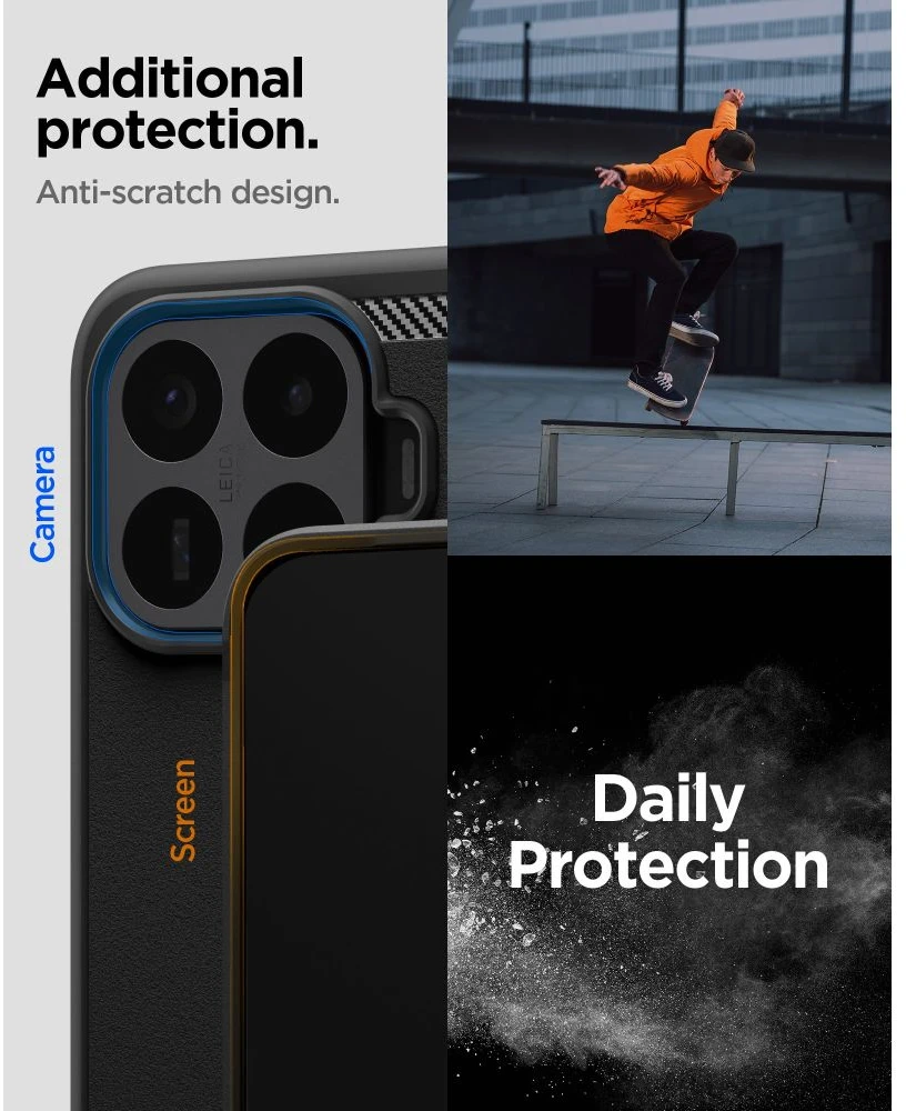 Dėklas SPIGEN RUGGED ARMOR XIAOMI 17T PRO MATINIS Juodas