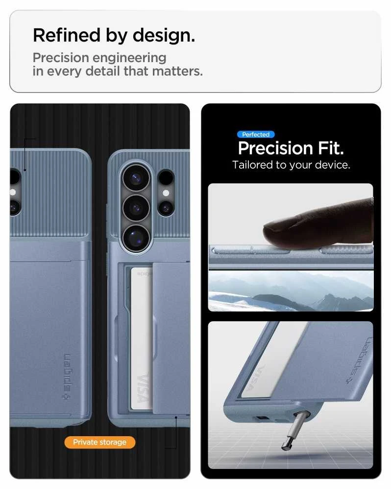 Dėklas „Spigen Slim Armor CS“, šviesus mėlynas - „Samsung Galaxy S26 Ultra“