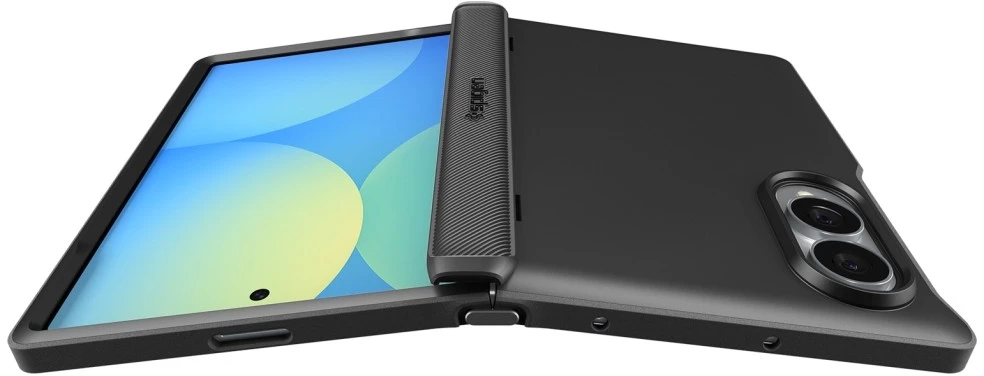 Dėklas Spigen Slim Armor Pro Mag MagSafe skirtas Samsung Galaxy Z Fold8 juodos spalvos