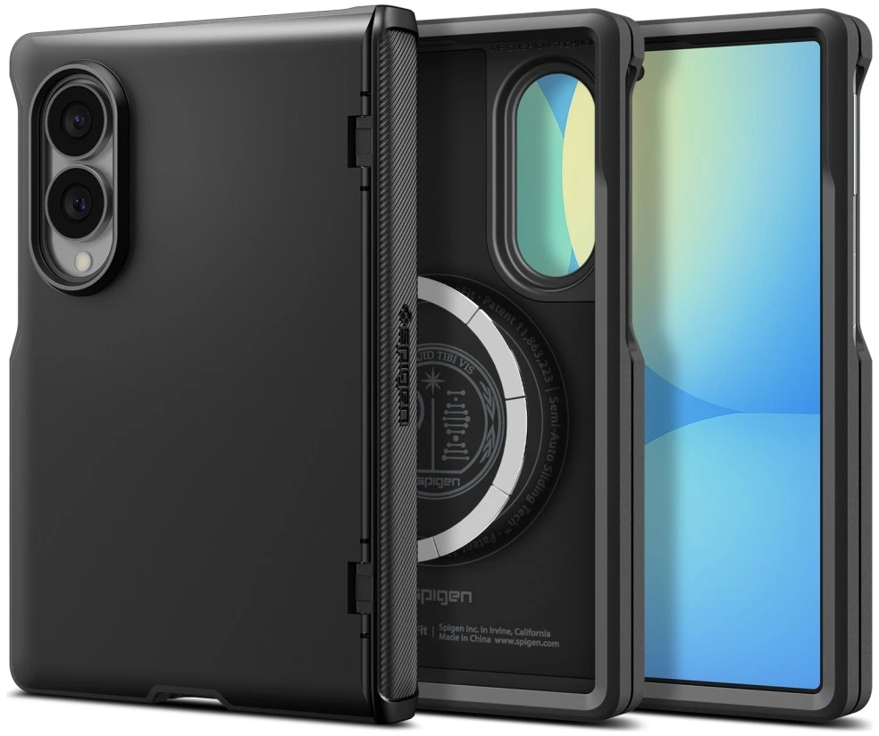 Dėklas Spigen Slim Armor Pro Mag MagSafe skirtas Samsung Galaxy Z Fold8 juodos spalvos