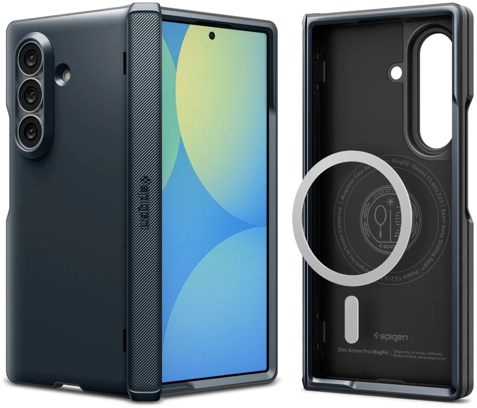 Dėklas Spigen Slim Armor Pro MagSafe skirtas Samsung Galaxy Z Fold8 Ultra metal slate