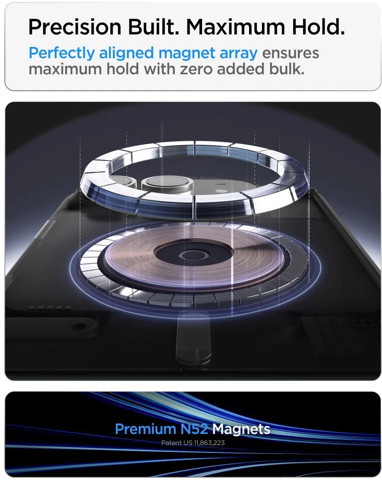 Dėklas Spigen SLIM ARMOR PRO S MagSafe iPhone DUO Juodas