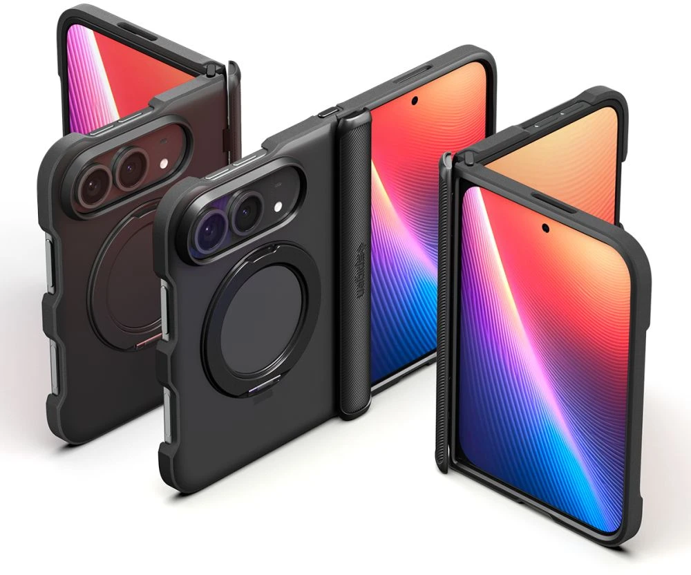 Dėklas Spigen SLIM ARMOR PRO S MagSafe iPhone DUO Juodas