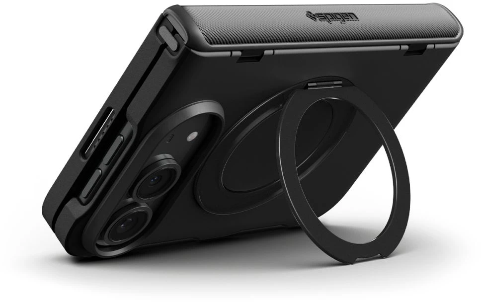 Dėklas Spigen SLIM ARMOR PRO S MagSafe iPhone DUO Juodas