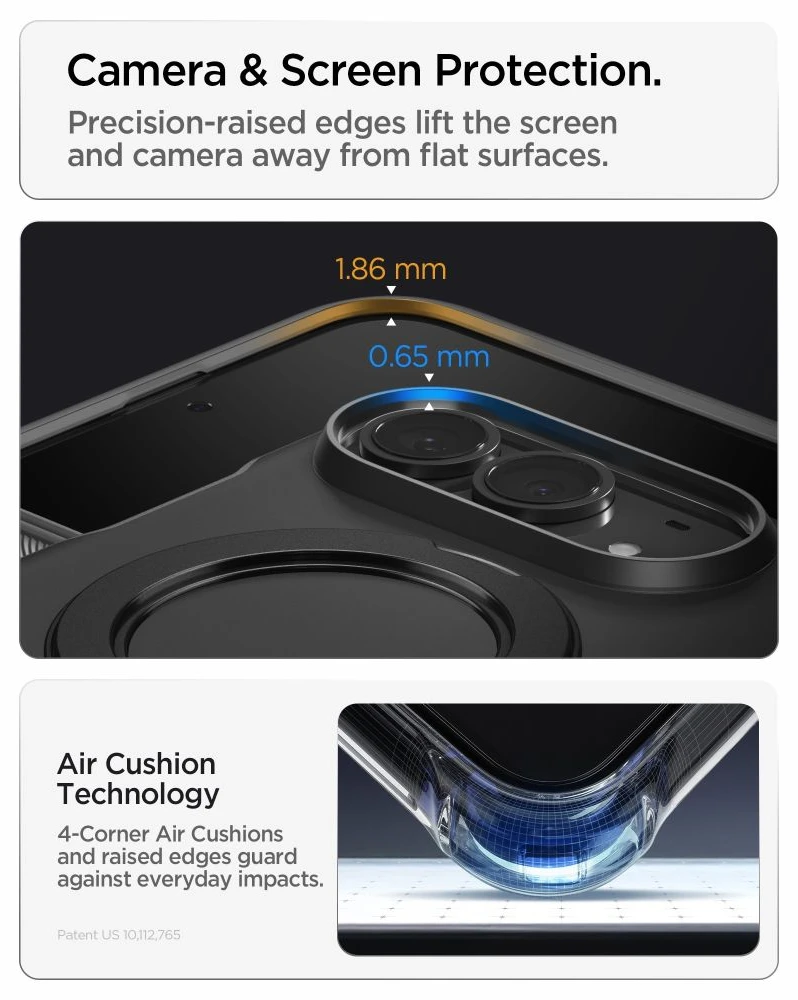 Dėklas Spigen SLIM ARMOR PRO S MagSafe iPhone DUO Juodas