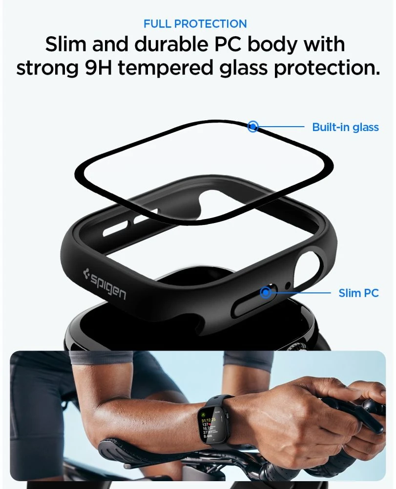 SPIGEN THIN FIT 360 WATCH 10 / 11 (46 MM) Juodas