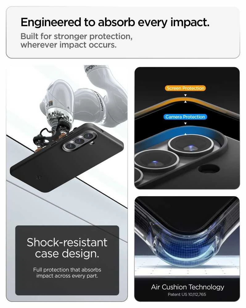 Dėklas Spigen Thin Fit MAG MagSafe Samsung Galaxy S26 juodods spalvos