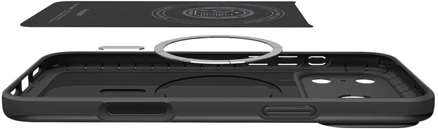 Dėklas Spigen Thin Fit MagSafe iPhone 17 Pro Max / 18 Pro Max juodos spalvos