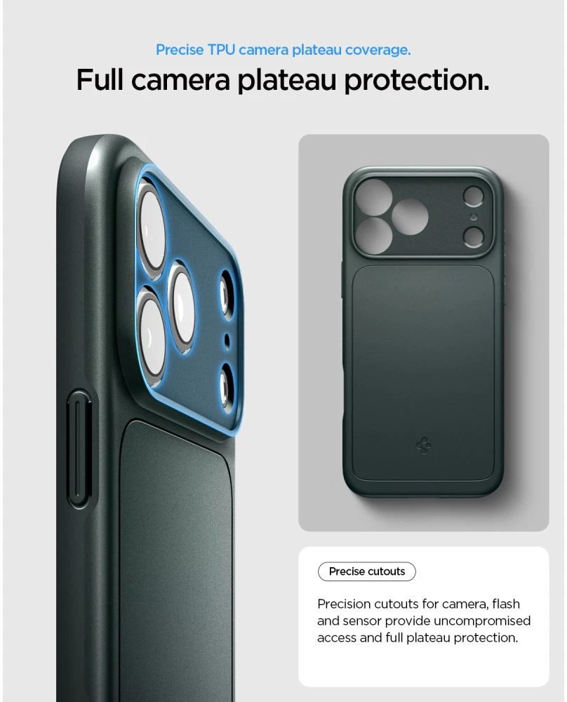 Dėklas Spigen Thin Fit MagSafe iPhone 17 Pro Max / 18 Pro Max ABYSS Žalias