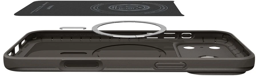 Dėklas Spigen Thin Fit MagSafe iPhone 17 Pro / 18 Pro GUNMETAL