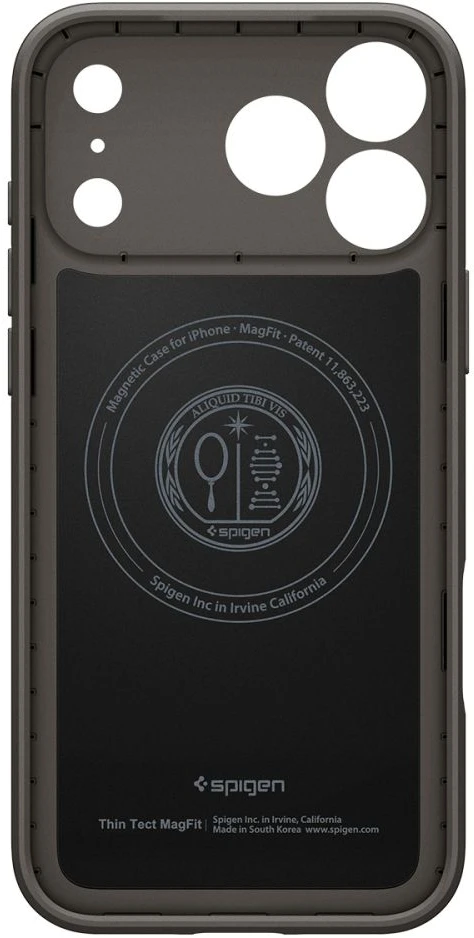 Dėklas Spigen Thin Fit MagSafe iPhone 17 Pro Max / 18 Pro Max GUNMETAL