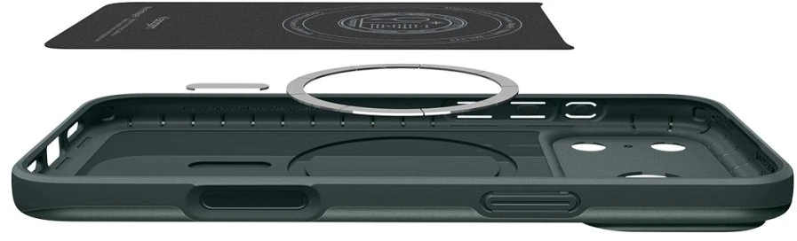 Dėklas Spigen Thin Fit MagSafe iPhone 17 Pro Max / 18 Pro Max ABYSS Žalias