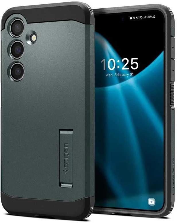 Spigen Tough Armor dėklas, skirtas Samsung Galaxy S24 abyss žalios spalvos