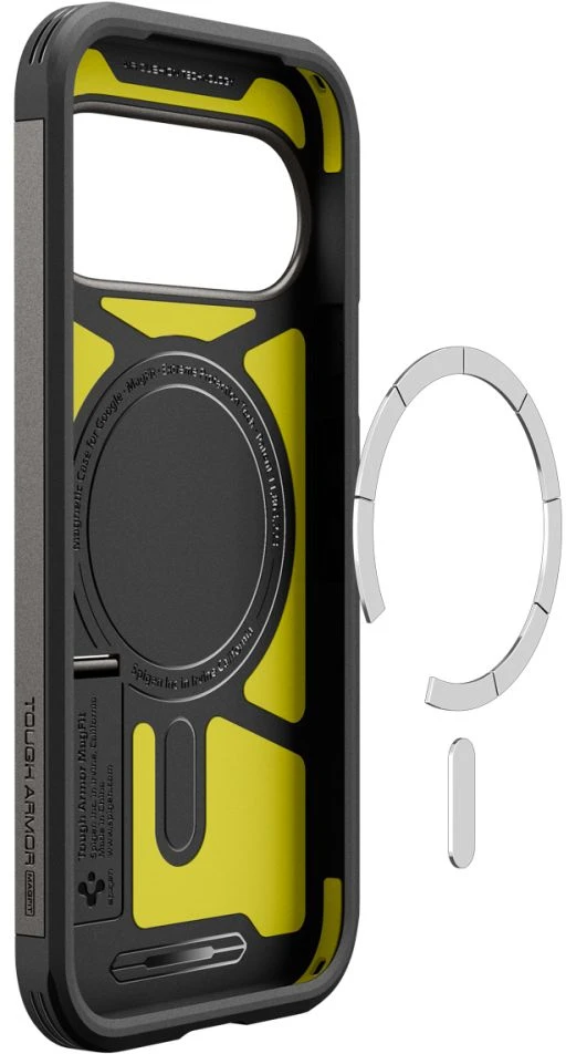 Dėklas SPIGEN TOUGH ARMOR MAG MAGSAFE GOOGLE PIXEL 11 GUNMETAL