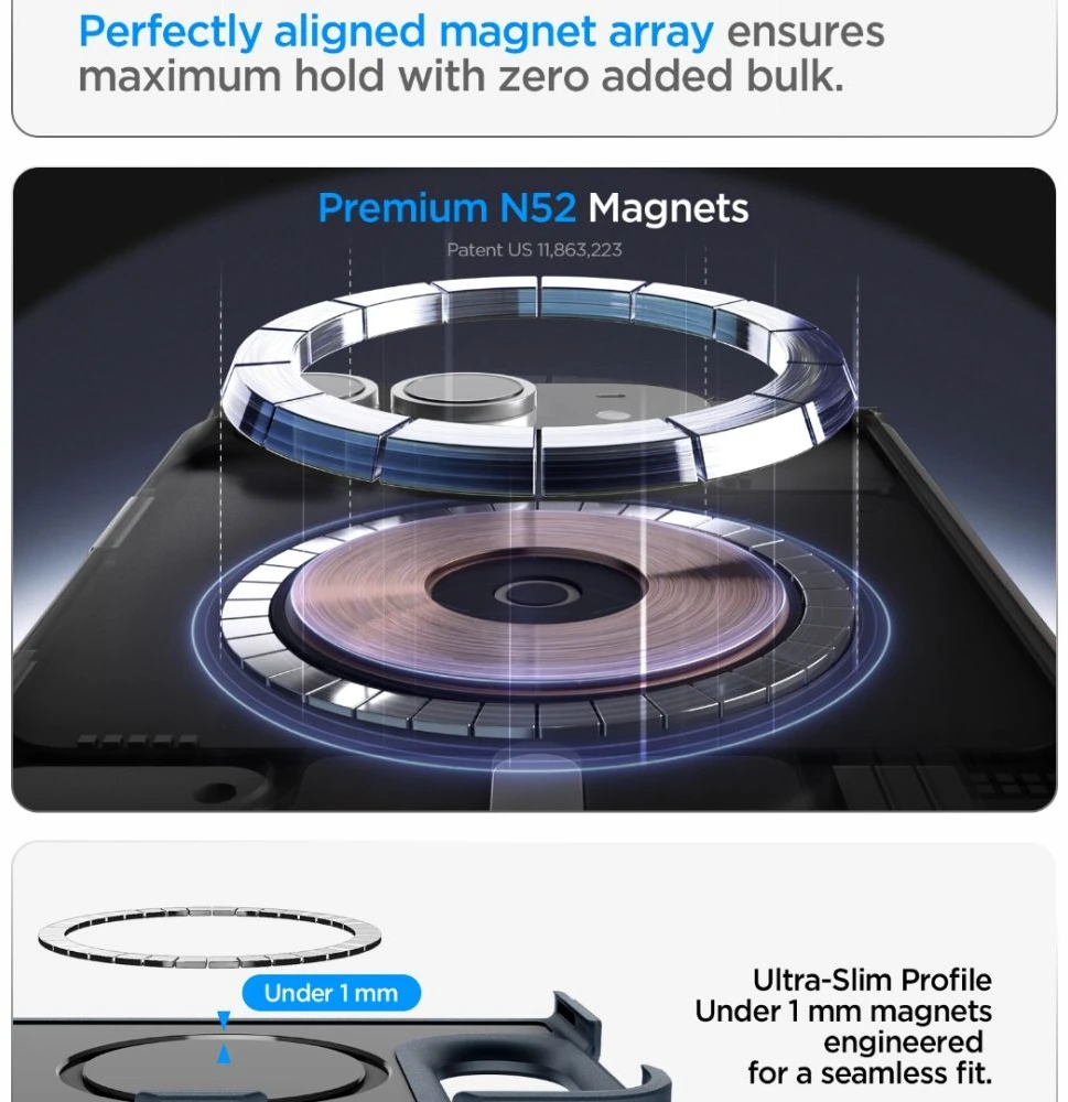 Dėklas Spigen TOUGH ARMOR MAG MAGSAFE IPHONE DUO METAL SLATE