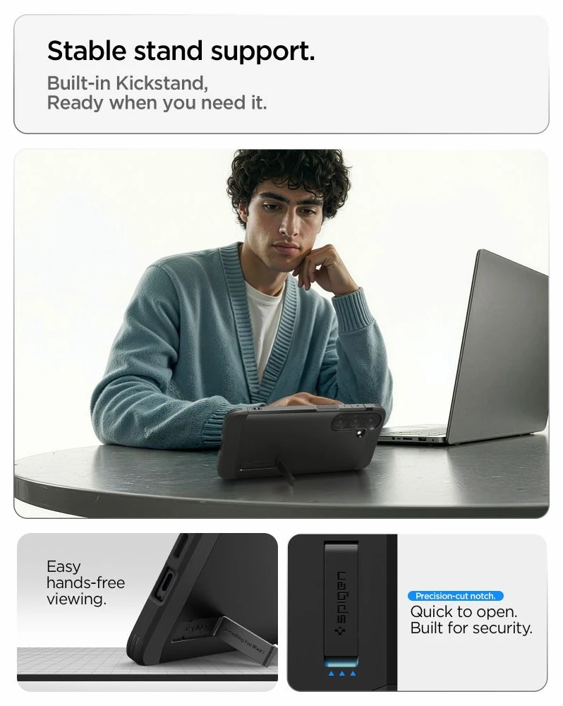 Spigen Tough Armor MAG MagSafe dėklas Samsung Galaxy S26 FE GUNMETAL