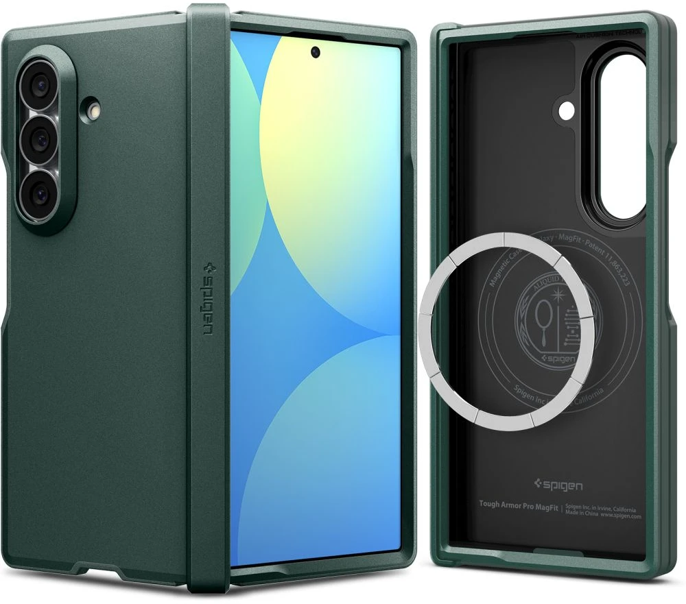 Dėklas SPIGEN TOUGH ARMOR PRO MAGSAFE GALAXY Z FOLD 8 ULTRA ABYSS Žalias