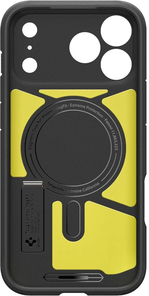 Dėklas SPIGEN case TOUGH ARMOR T compatible with MagSafe for IPHONE 18 Pro Max / 17 Pro Max gunmetal