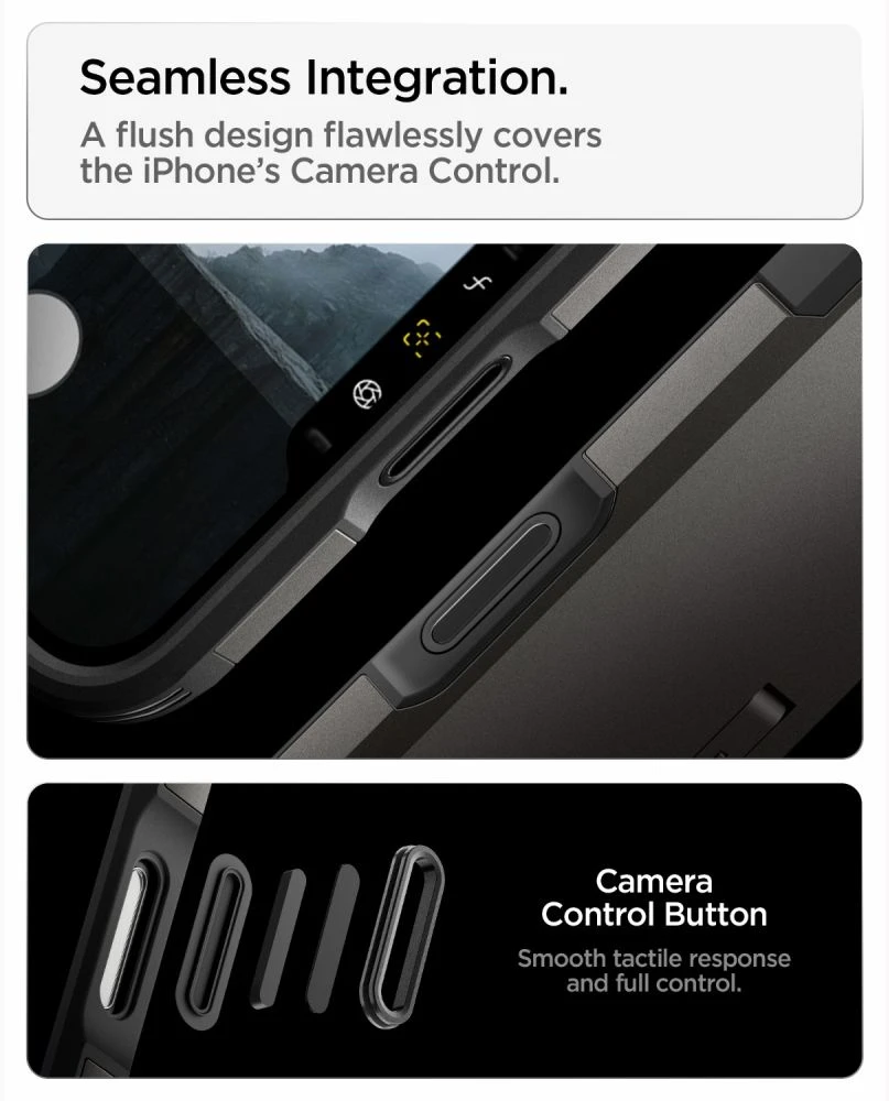Dėklas SPIGEN case TOUGH ARMOR T compatible with MagSafe for IPHONE 18 Pro Max / 17 Pro Max gunmetal