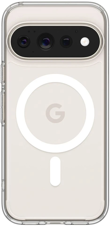 Dėklas SPIGEN ULTRA HYBRID MAG MAGSAFE GOOGLE PIXEL 11 PRO SKAIDRUS/Baltas