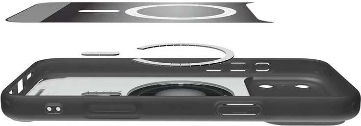 Dėklas „Spigen Ultra Hybrid MagSafe“, klasikinis juodas – „iPhone 17 Pro Max“