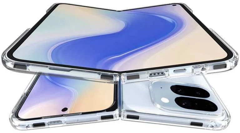 Dėklas Spigen „Ultra Hybrid MagSafe“, skaidriai baltas – „Google Pixel 10 Pro Fold“