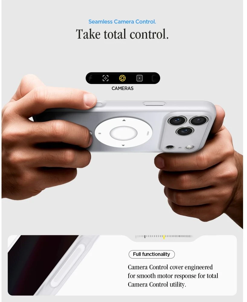 Dėklas Spigen Ultra Hybrid MagSafe iPhone 17 Pro Max / 18 Pro Max KLASIKINIS SIDABRINIS