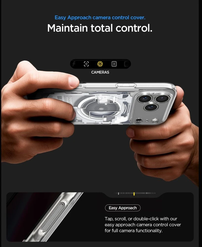 Dėklas Spigen Ultra Hybrid MagSafe iPhone 17 Pro / 18 Pro ZERO ONE Baltas