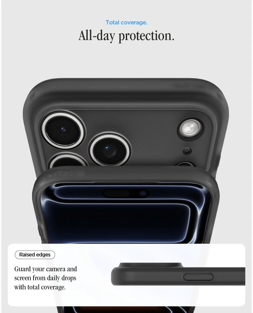 Dėklas Spigen Ultra Hybrid MagSafe iPhone 17 Pro Max / 18 Pro Max KLASIKINIS juodos spalvos
