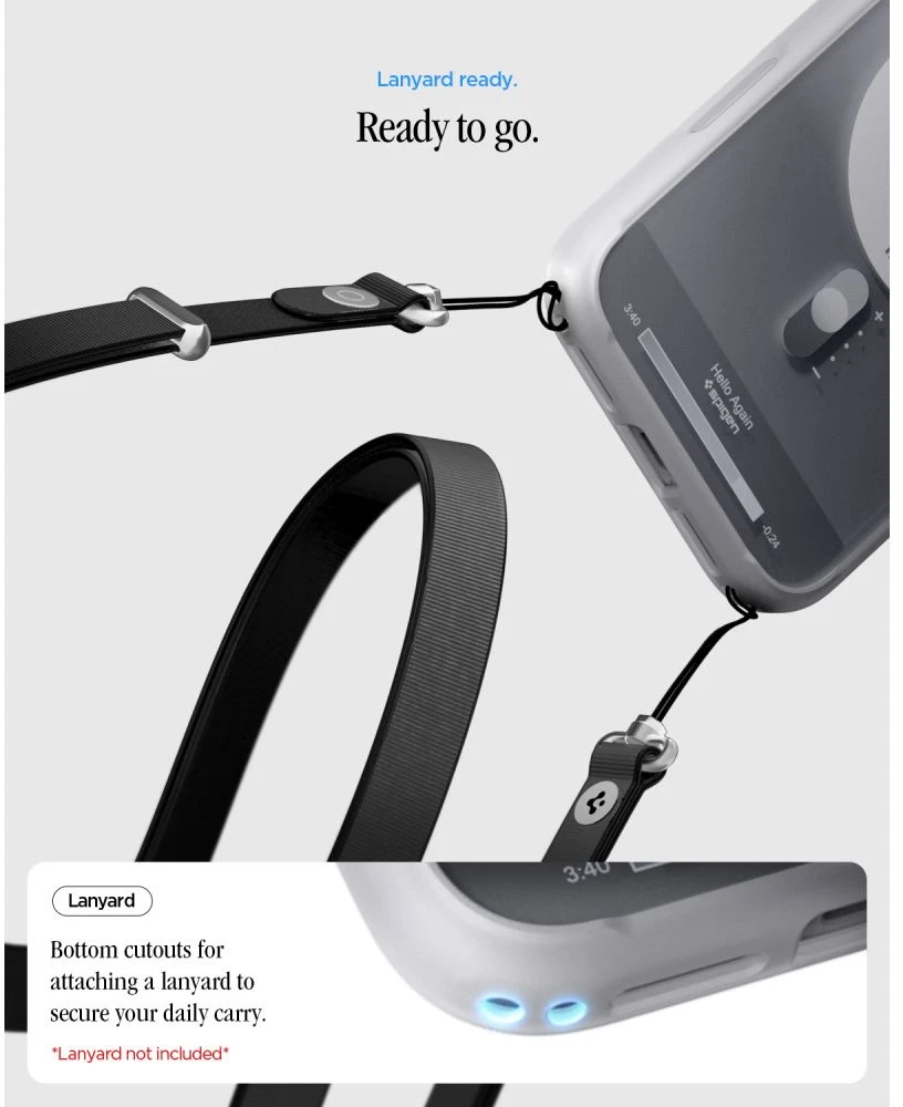 Dėklas Spigen Ultra Hybrid MagSafe iPhone 17 Pro Max / 18 Pro Max KLASIKINIS SIDABRINIS