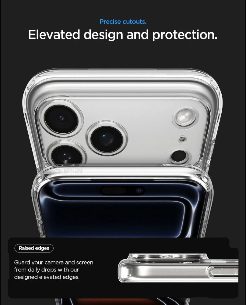 Dėklas Spigen Ultra Hybrid MagSafe iPhone 17 Pro Max / 18 Pro Max ZERO ONE NATURAL TITANIUM