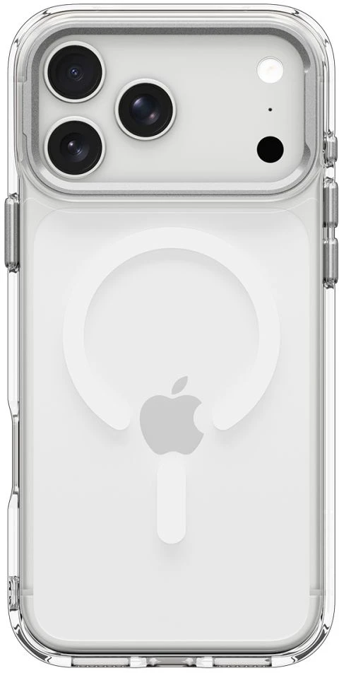 Dėklas Spigen Ultra Hybrid OPTIK S MagSafe iPhone 17 Pro / 18 Pro SKAIDRUS/SIDABRINIS