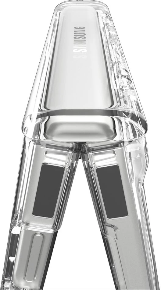Dėklas SPIGEN ULTRA HYBRID PRO MAGSAFE GALAXY Z FLIP 8 SKAIDRUS/Baltas
