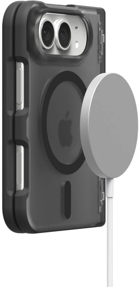 Dėklas Spigen ULTRA HYBRID PRO MagSafe iPhone DUO FROST Juodas