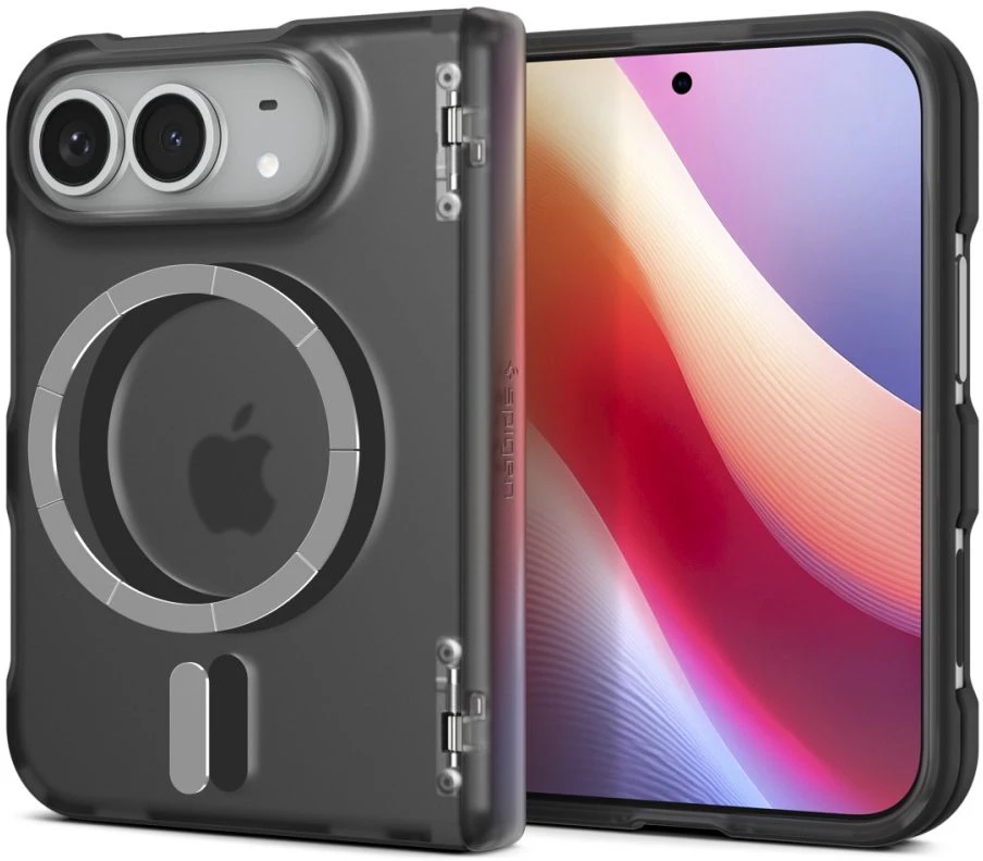 Dėklas Spigen ULTRA HYBRID PRO MagSafe iPhone DUO FROST Juodas