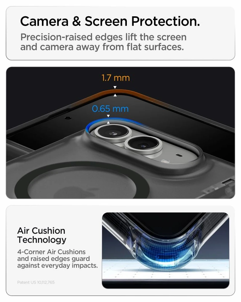 Dėklas Spigen ULTRA HYBRID PRO MagSafe iPhone DUO FROST Juodas