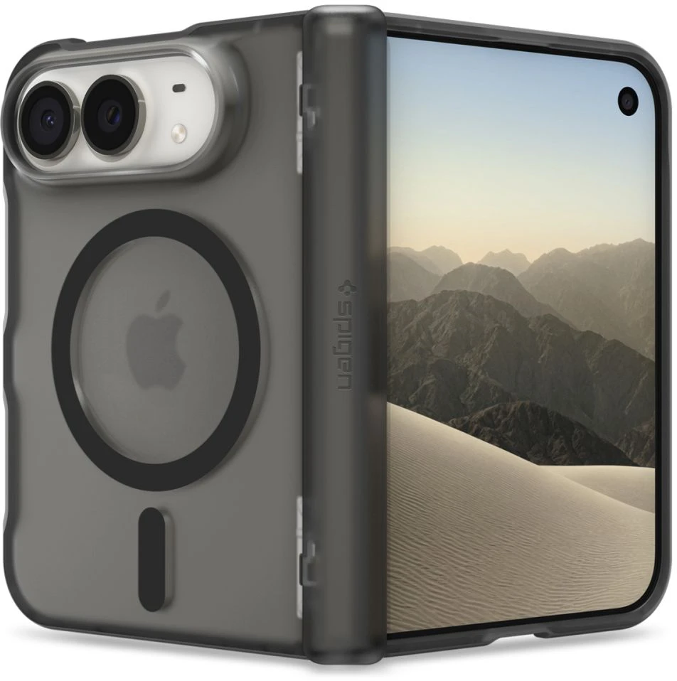 Dėklas Spigen ULTRA HYBRID PRO MagSafe iPhone DUO FROST Juodas