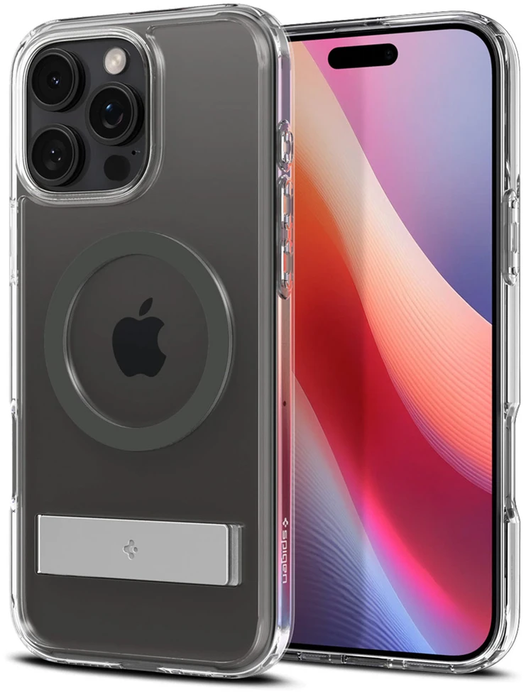 Dėklas Spigen Ultra Hybrid S MagSafe, grafito spalvos - iPhone 16 Pro Max