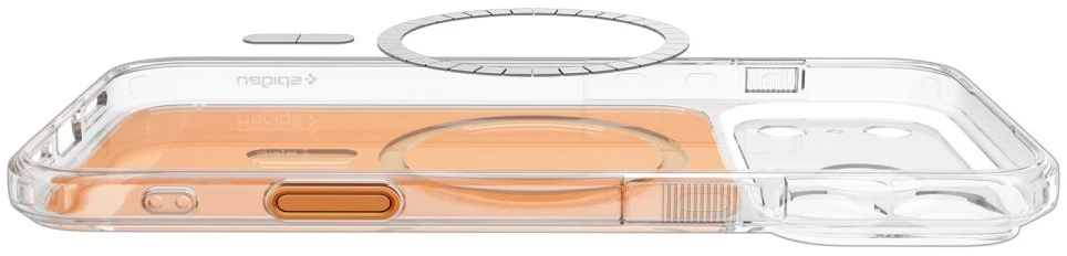 Dėklas Spigen Ultra Hybrid T MagSafe iPhone 17 Pro / 18 Pro BLIZGUS ORANŽINIS