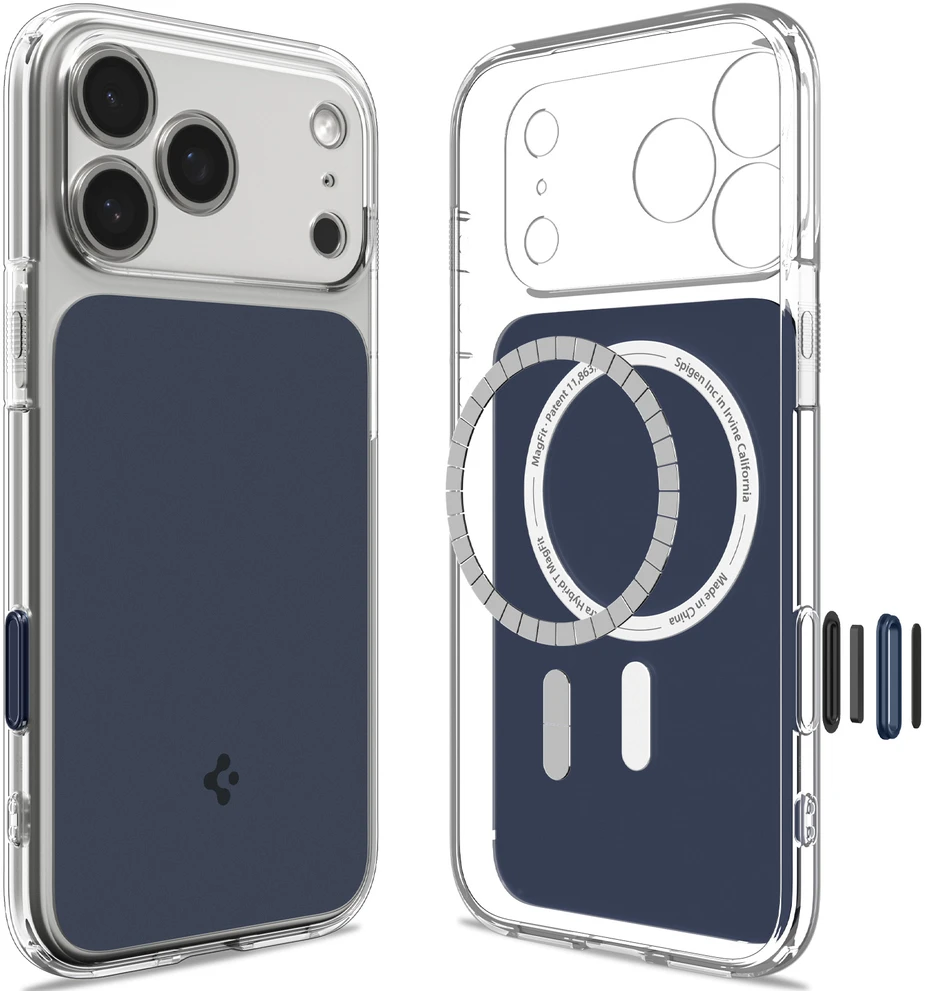 Dėklas Spigen Ultra Hybrid T MagSafe, matinė mėlyna – iPhone 18 Pro/17 Pro