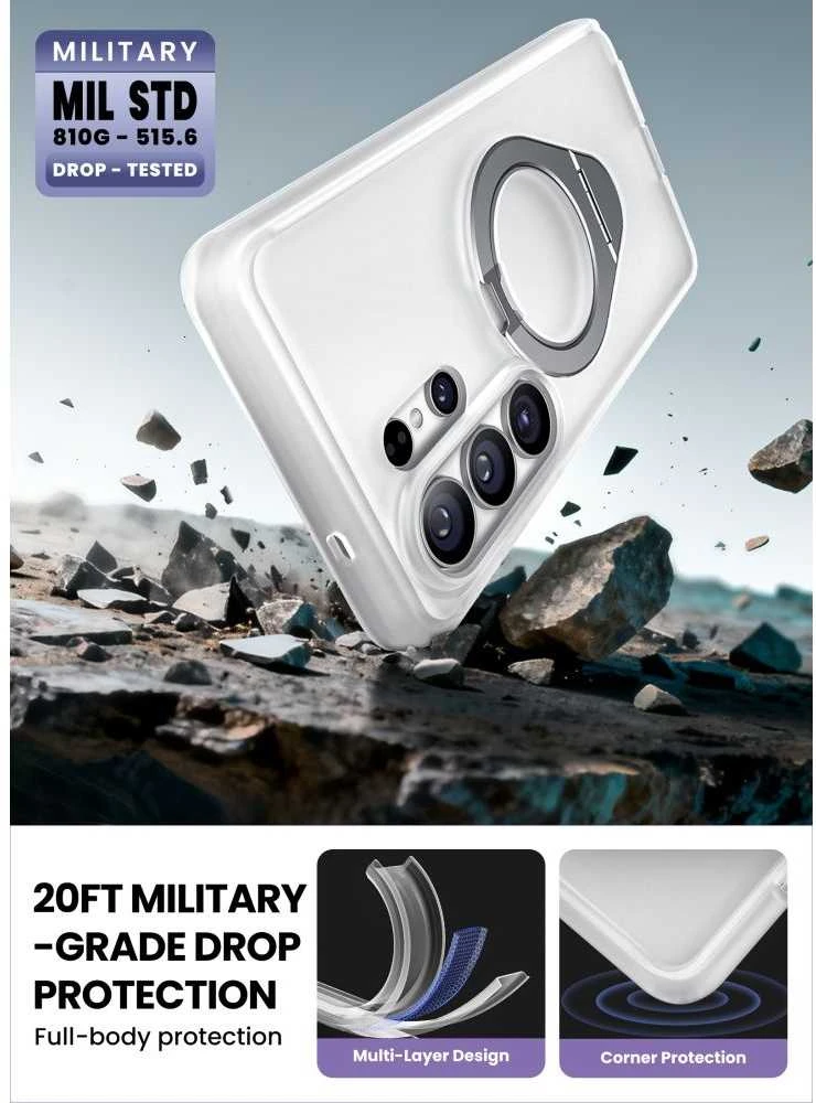 Dėklas SupCase Cosmo Mag MagSafe Samsung Galaxy S26 Ultra Frost skaidrus