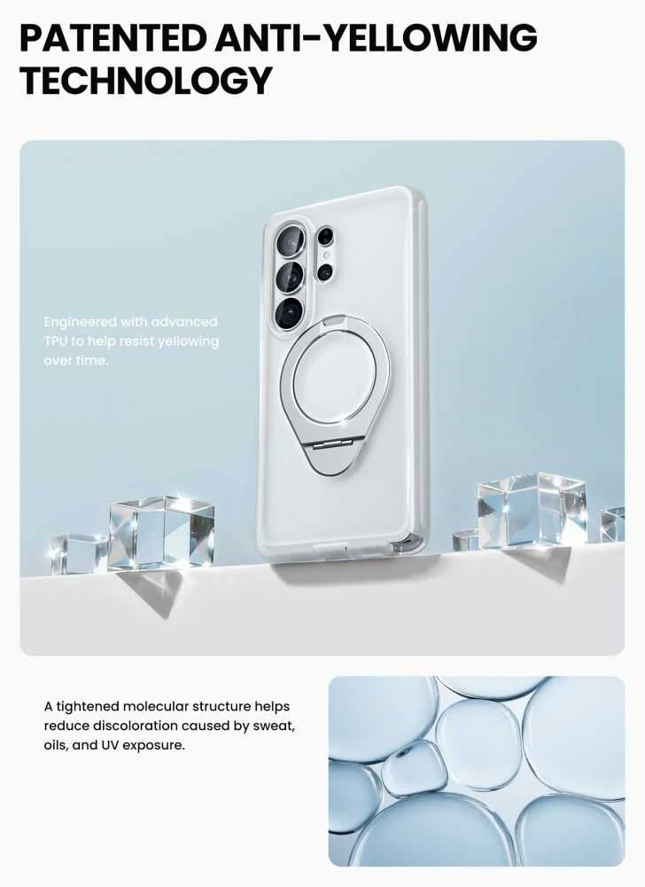 Dėklas SupCase Cosmo Mag MagSafe Samsung Galaxy S26 Ultra Frost skaidrus