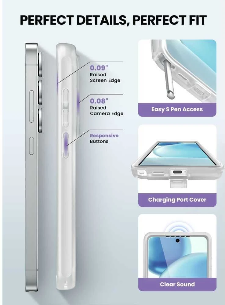 Dėklas SupCase Cosmo Mag MagSafe Samsung Galaxy S26 Ultra Frost skaidrus